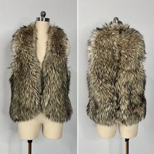 Denim & Supply Ralph Lauren Faux Fur Vest - Brown and Black